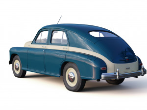gaz-m20v pobeda 1955 3D Model