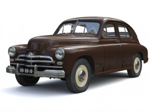 gaz-m20v pobeda 1955 3D Model