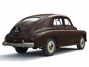 gaz-m20v pobeda 1955 3D Model