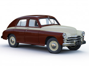 gaz-m20v pobeda 1955 3D Model