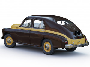 gaz-m20v pobeda 1955 3D Model