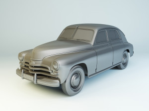 gaz-m20v pobeda 1955 3D Model