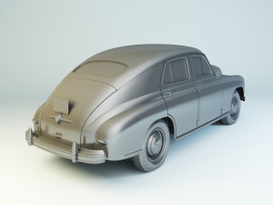gaz-m20v pobeda 1955 3D Model