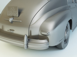 gaz-m20v pobeda 1955 3D Model