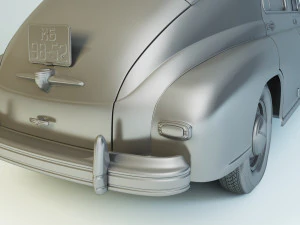 gaz-m20v pobeda 1955 3D Model