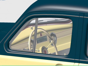 gaz-m20v pobeda 1955 3D Model