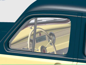 gaz-m20v pobeda 1955 3D Model