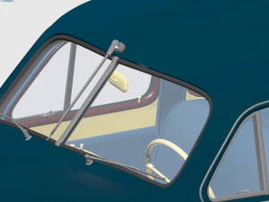 gaz-m20v pobeda 1955 3D Model