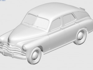 gaz-m20v pobeda 1955 3D Model