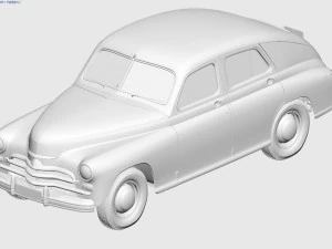 gaz-m20v pobeda 1955 3D Model