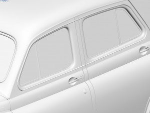 gaz-m20v pobeda 1955 3D Model