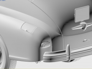 gaz-m20v pobeda 1955 3D Model