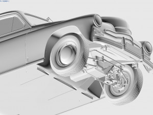 gaz-m20v pobeda 1955 3D Model