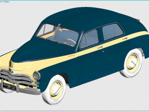 gaz-m20v pobeda 1955 3D Model