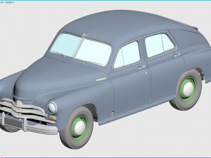 gaz-m20v pobeda 1955 3D Model