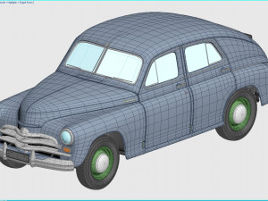 gaz-m20v pobeda 1955 3D Model