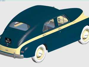 gaz-m20v pobeda 1955 3D Model