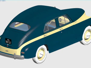 gaz-m20v pobeda 1955 3D Model