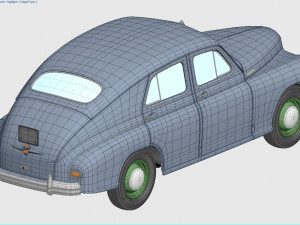 gaz-m20v pobeda 1955 3D Model