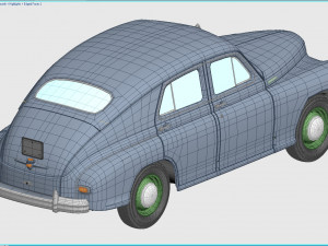 gaz-m20v pobeda 1955 3D Model