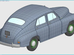 gaz-m20v pobeda 1955 3D Model