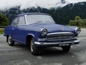 gaz-21 volga 1962 3D Model