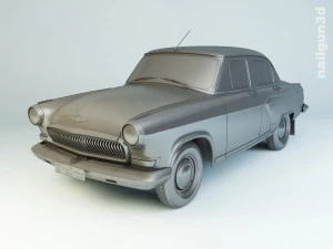gaz-21 volga 1962 3D Model