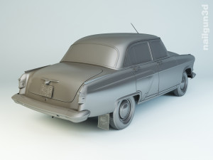 gaz-21 volga 1962 3Dモデル