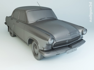 gaz-21 volga 1962 3Dモデル