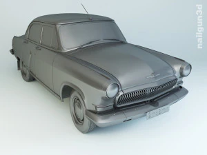 gaz-21 volga 1962 3D Model