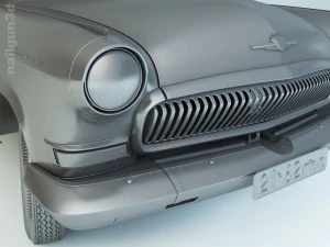 gaz-21 volga 1962 3D Model