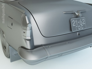 gaz-21 volga 1962 3Dモデル