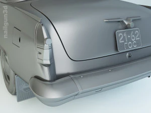 gaz-21 volga 1962 3D Model
