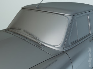 gaz-21 volga 1962 3Dモデル