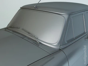 gaz-21 volga 1962 3D Model