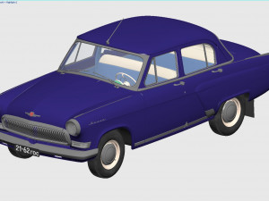 gaz-21 volga 1962 3Dモデル