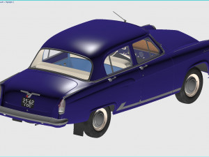 gaz-21 volga 1962 3Dモデル