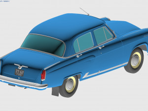 gaz-21 volga 1962 3Dモデル