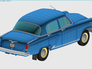 gaz-21 volga 1962 3D Model
