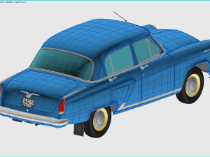 gaz-21 volga 1962 3Dモデル