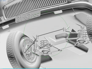 gaz-21 volga 1962 3D Model