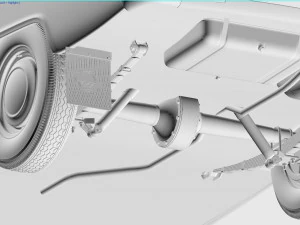 gaz-21 volga 1962 3D Model