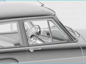 gaz-21 volga 1962 3Dモデル