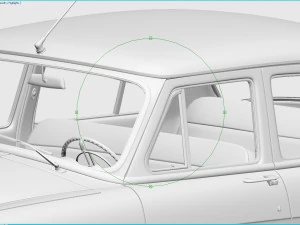 gaz-21 volga 1962 3D Model