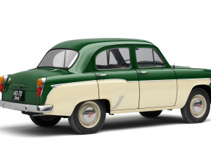 mzma moskvitch-407 1962 3D 모델