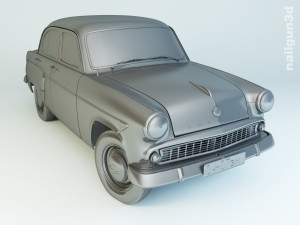 mzma moskvitch-407 1962 3D 모델