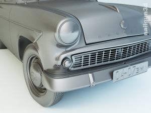 mzma moskvitch-407 1962 3D 모델