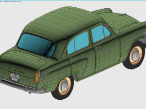 mzma moskvitch-407 1962 3D 모델