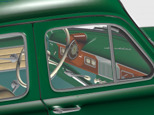 mzma moskvitch-407 1962 3D 모델
