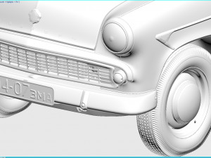 mzma moskvitch-407 1962 3D 모델
